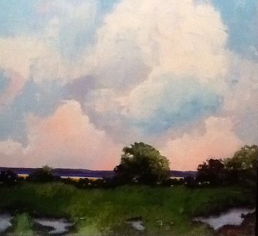 Painting titled "ct-river-summer.jpg" by Pam Carlson, Original Artwork