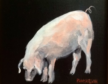 Painting titled "this-little-piggy.j…" by Pam Carlson, Original Artwork