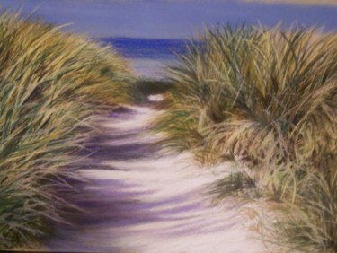 Peinture intitulée "dunes ste marguerit…" par Jacqueline Feutren, Œuvre d'art originale