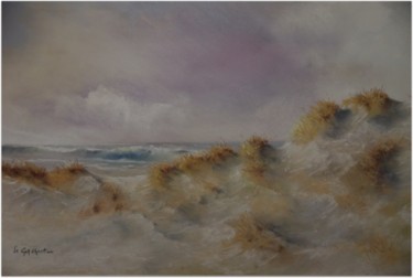 Peinture intitulée "de sable et d'eau" par Christian Le Gall, Œuvre d'art originale