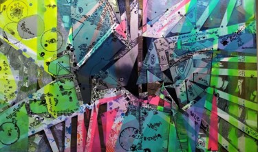 Peinture intitulée "Multivers" par Pasthete // Salima Woestyn, Œuvre d'art originale, Bombe aérosol
