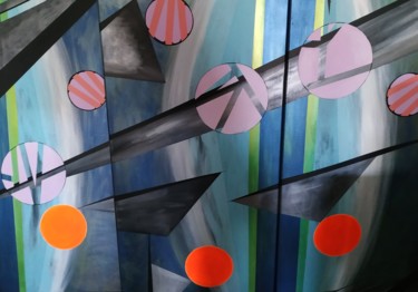 Malerei mit dem Titel "Triptyque" von Pasthete // Salima Woestyn, Original-Kunstwerk, Acryl