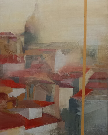 Картина под названием "Lisbon 2" - Pastor, Подлинное произведение искусства, Акрил Установлен на Деревянная рама для носилок