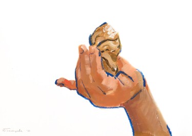 Painting titled "crunch cookies" by Yuliia Pastukhova, Original Artwork, Acrylic