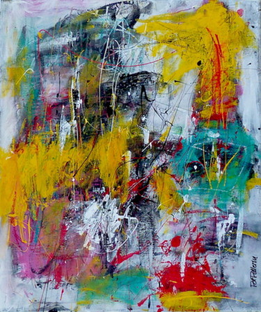 Painting titled "N°755" by Pat Pellerin, Original Artwork