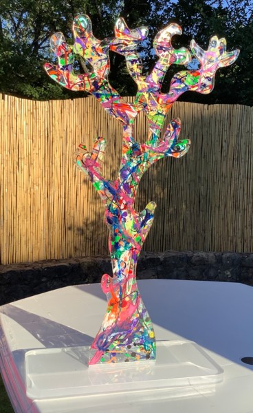 Corail 80 Sculpture intitulée "Corail 80" par Patmoli, Œuvre d'art originale, Résine