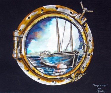 Peinture intitulée "3Sinagot du Golfe"" par Patrick Mévellec, Œuvre d'art originale