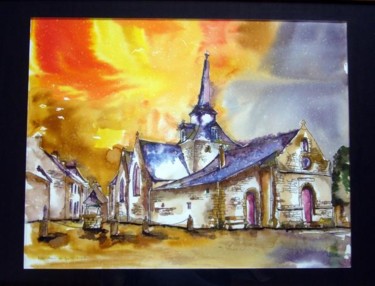 Pintura intitulada ""Eglise Notre -Dame…" por Patrick Mévellec, Obras de arte originais