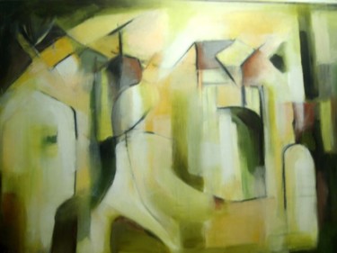 Painting titled "Pueblo" by Patricia Paats, Original Artwork