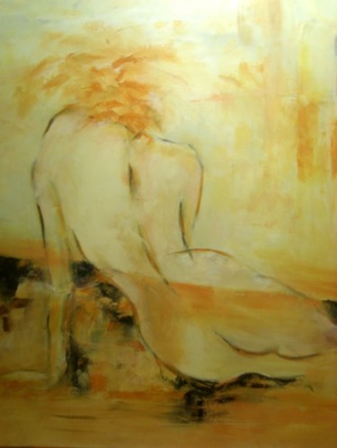 Painting titled "Desnudo" by Patricia Paats, Original Artwork