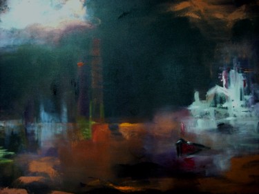 Painting titled "NOCTURNO" by Patricia Paats, Original Artwork