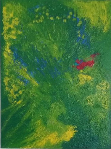 Pintura titulada "Anis terrestre" por Patricia Saccaggi, Obra de arte original, Acrílico Montado en Bastidor de camilla de m…