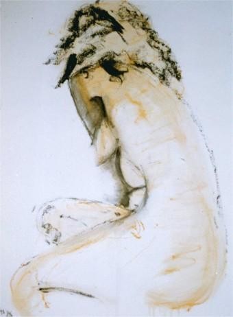 Peinture intitulée "Nudité de l'écriture" par Patrick Eliaszewicz, Œuvre d'art originale