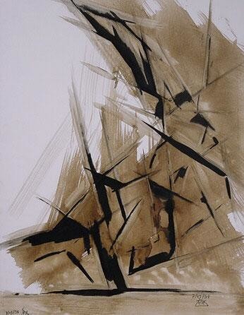 Peinture intitulée "Abstraction musicale" par Patrick Eliaszewicz, Œuvre d'art originale