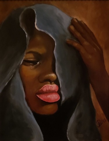 Pintura titulada "Lágrimas en silencio" por Pat G, Obra de arte original, Oleo