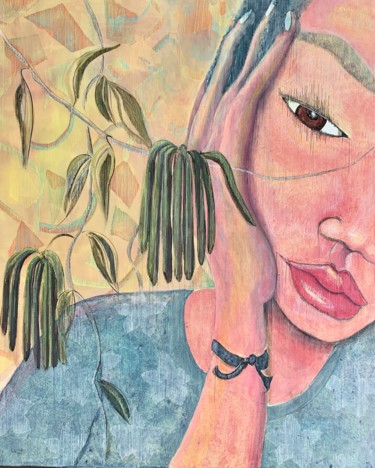 Malerei mit dem Titel "TAHAA" von Pati Guyot, Original-Kunstwerk, Acryl