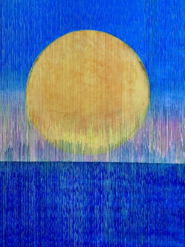 Painting titled "SOL II" by Pati Guyot, Original Artwork, Acrylic