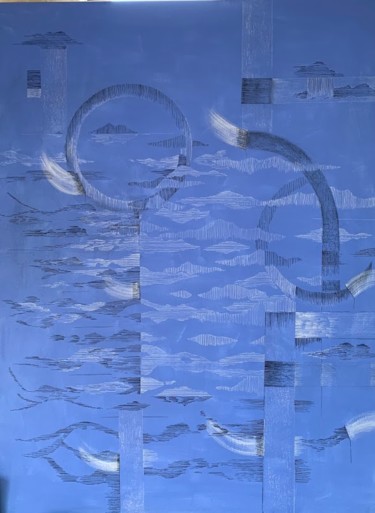 Malerei mit dem Titel "La Transparence de…" von Pati Guyot, Original-Kunstwerk, Acryl