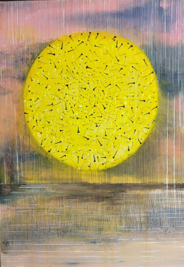 Картина под названием "LES ALEAS" - Pati Guyot, Подлинное произведение искусства, Акрил Установлен на Деревянная рама для но…