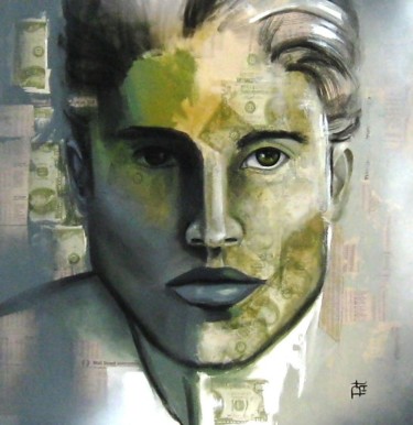 Peinture intitulée "Golden Boy" par Patricia Klimov, Œuvre d'art originale