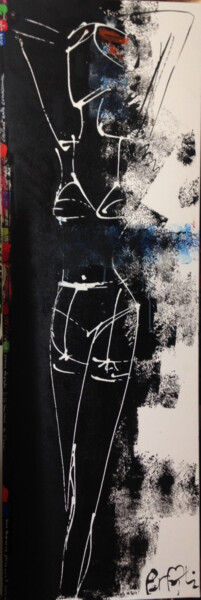 Картина под названием "BB02" - Patmoli, Подлинное произведение искусства, Акрил Установлен на Деревянная рама для носилок