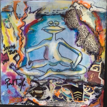 Картина под названием "Soyons zen" - Patmoli, Подлинное произведение искусства, Акрил