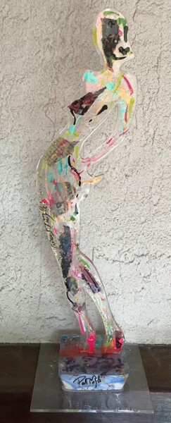 Sculpture intitulée "Top Monica 40" par Patmoli, Œuvre d'art originale, Résine