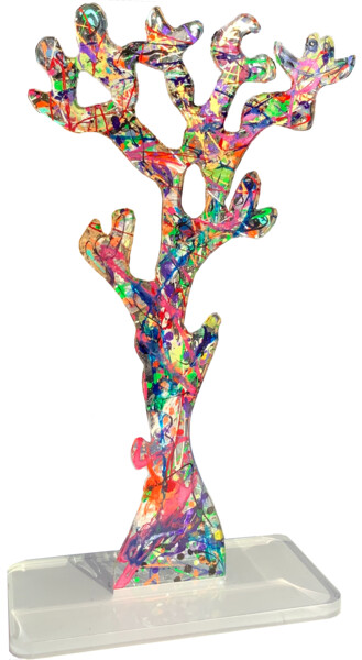 Скульптура под названием "Corail 80" - Patmoli, Подлинное произведение искусства, Смола