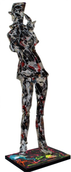 Sculpture intitulée "DANDY 80" par Patmoli, Œuvre d'art originale, Résine