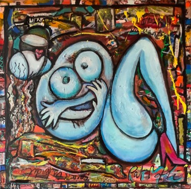Pintura titulada "AMOUR MASQUE" por Patmoli, Obra de arte original, Acrílico