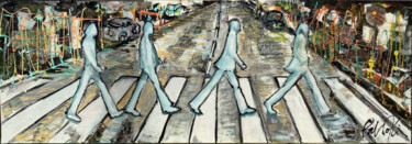 Peinture intitulée "ABBEY STREET" par Patmoli, Œuvre d'art originale, Acrylique