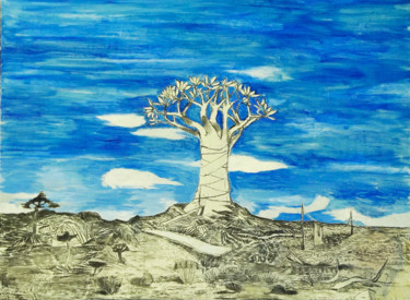 Ancient Tree Peinture intitulée "Ancient Tree" par Paton Miller, Œuvre d'art originale, Huile