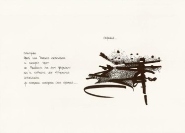 Tekening getiteld "chagrin" door Patou.B, Origineel Kunstwerk