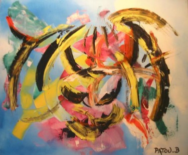 Painting titled "introspection rasta" by Patou.B, Original Artwork