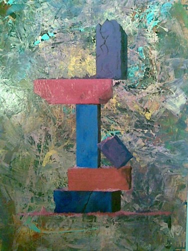 Painting titled "equilibre" by Patou.B, Original Artwork