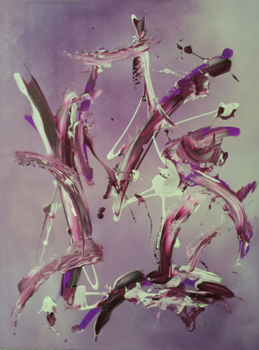 Pittura intitolato "purple trip" da Patou.B, Opera d'arte originale
