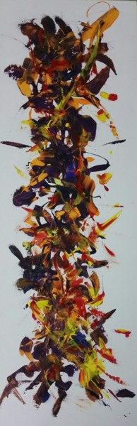 Peinture intitulée "lévitation d'axe au…" par Patou.B, Œuvre d'art originale, Acrylique