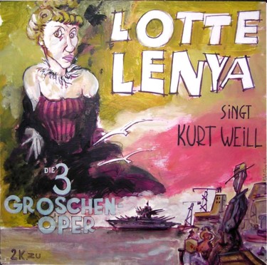 Pintura titulada "lotte-lenya.jpg" por Patou Deballon, Obra de arte original, Acrílico