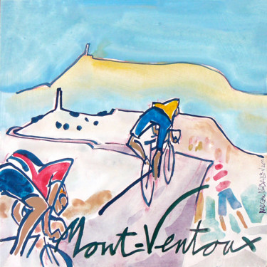 Painting titled "mont-ventoux" by Patou Deballon, Original Artwork