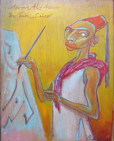 Pittura intitolato ""Azmir-al-azar"" da Patou Deballon, Opera d'arte originale, Acrilico