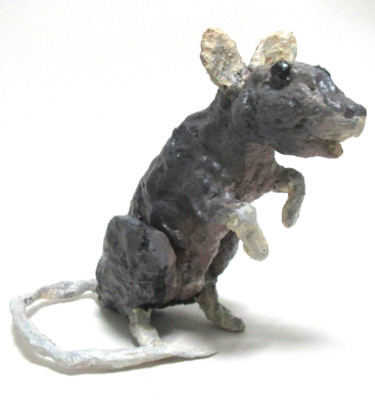 Sculpture titled ""Rat 1" - rata 1" by Patou Deballon, Original Artwork, Other