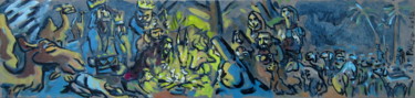 Painting titled ""Nativité" - nativi…" by Patou Deballon, Original Artwork, Gouache