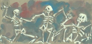 Pittura intitolato "29dec-3/10.jpeg" da Patou Deballon, Opera d'arte originale, Gouache