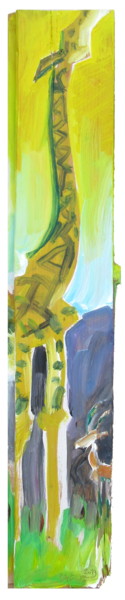 Pintura intitulada ""Girafe"" por Patou Deballon, Obras de arte originais, Acrílico