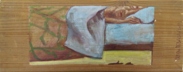 Peinture intitulée "mal cadré 5 . dorme…" par Patou Deballon, Œuvre d'art originale, Acrylique