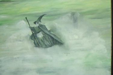 Schilderij getiteld "Merlin" door Pato Van Hecke, Origineel Kunstwerk, Anders