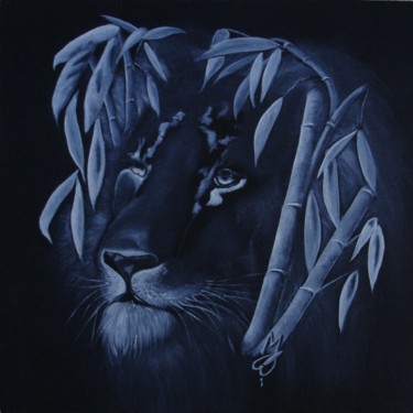「Lion.jpg」というタイトルの絵画 Patpictureによって, オリジナルのアートワーク, オイル