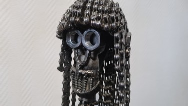 "Sculpture Tête Drea…" başlıklı Heykel Pat tarafından, Orijinal sanat, Metaller