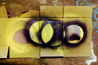 Fotografie getiteld "Cercles noirs" door Patric Mouth, Origineel Kunstwerk, Digitale fotografie