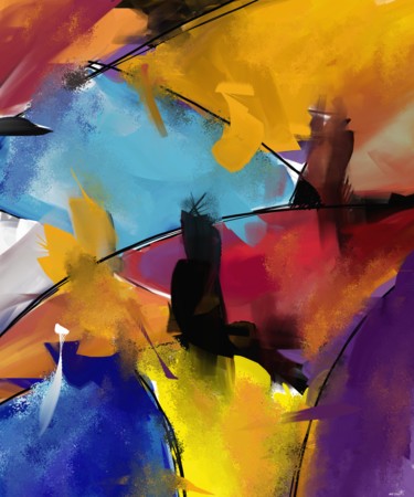 Abstract 1412 Arts numériques intitulée "Abstract 1412" par Patric Mouth, Œuvre d'art originale, Peinture numérique